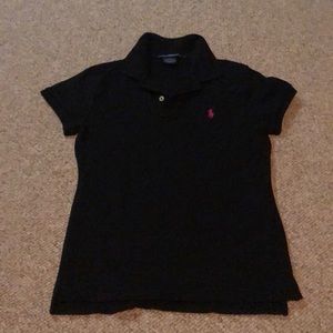 Ralph Lauren slim fit women’s navy polo Medium
